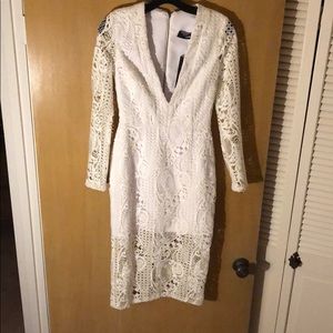 Long-Sleeve Lace Dress